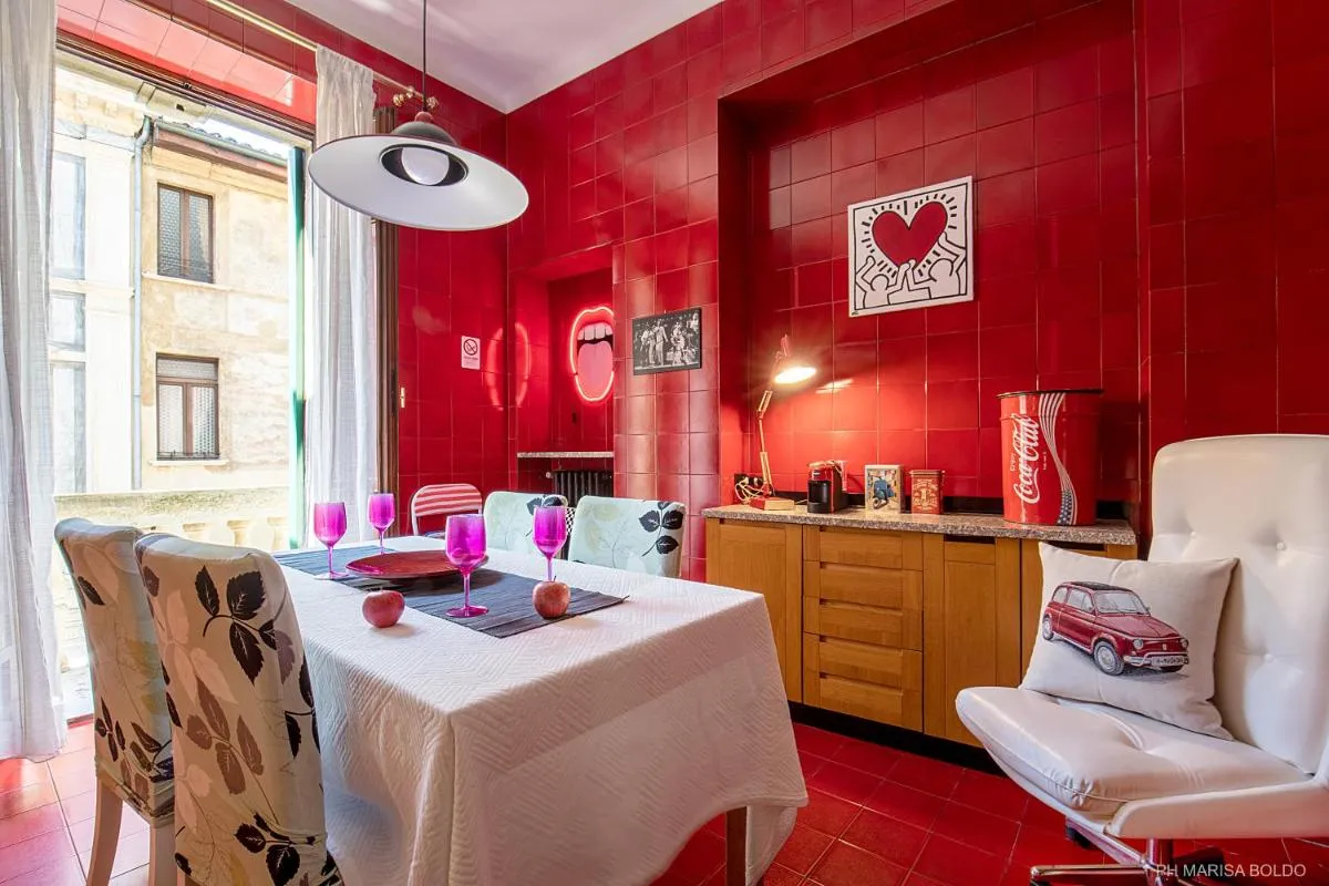 Image 1 of Billie’s Flat RED – art & design apt in Verona historic centre